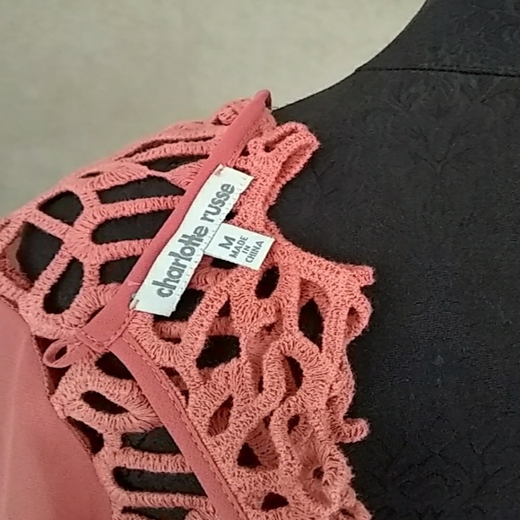 Charlotte Russe coral onepiece jumper - Picture 4 of 4